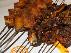 烤香菇和烤鱼豆腐-小杨烤肉(高新店)