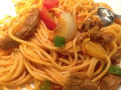 美式牛肉莎莎面-品乐比萨西餐厅