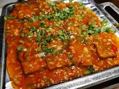 铁板包浆豆腐-绿茶餐厅(朝阳大悦城店)