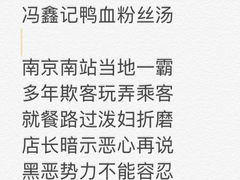 鸭血粉丝汤-冯鑫记南京鸭血粉丝汤(南京南站店)