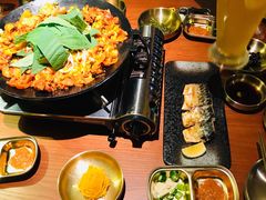 铁板章鱼五花肉-春熙台韩国料理·章鱼肥牛(西丽店)