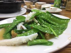 荷兰豆炒鱿鱼-肥弟大排档(汕樟路店)