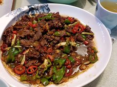 小炒黄牛肉-陈先进鱼馆·地道农家菜(萧山奥体店)
