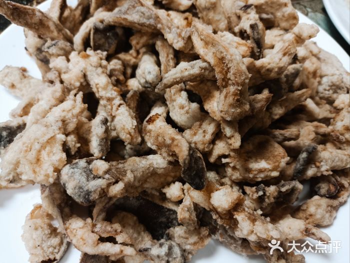 东北老菜馆干炸鲜蘑图片