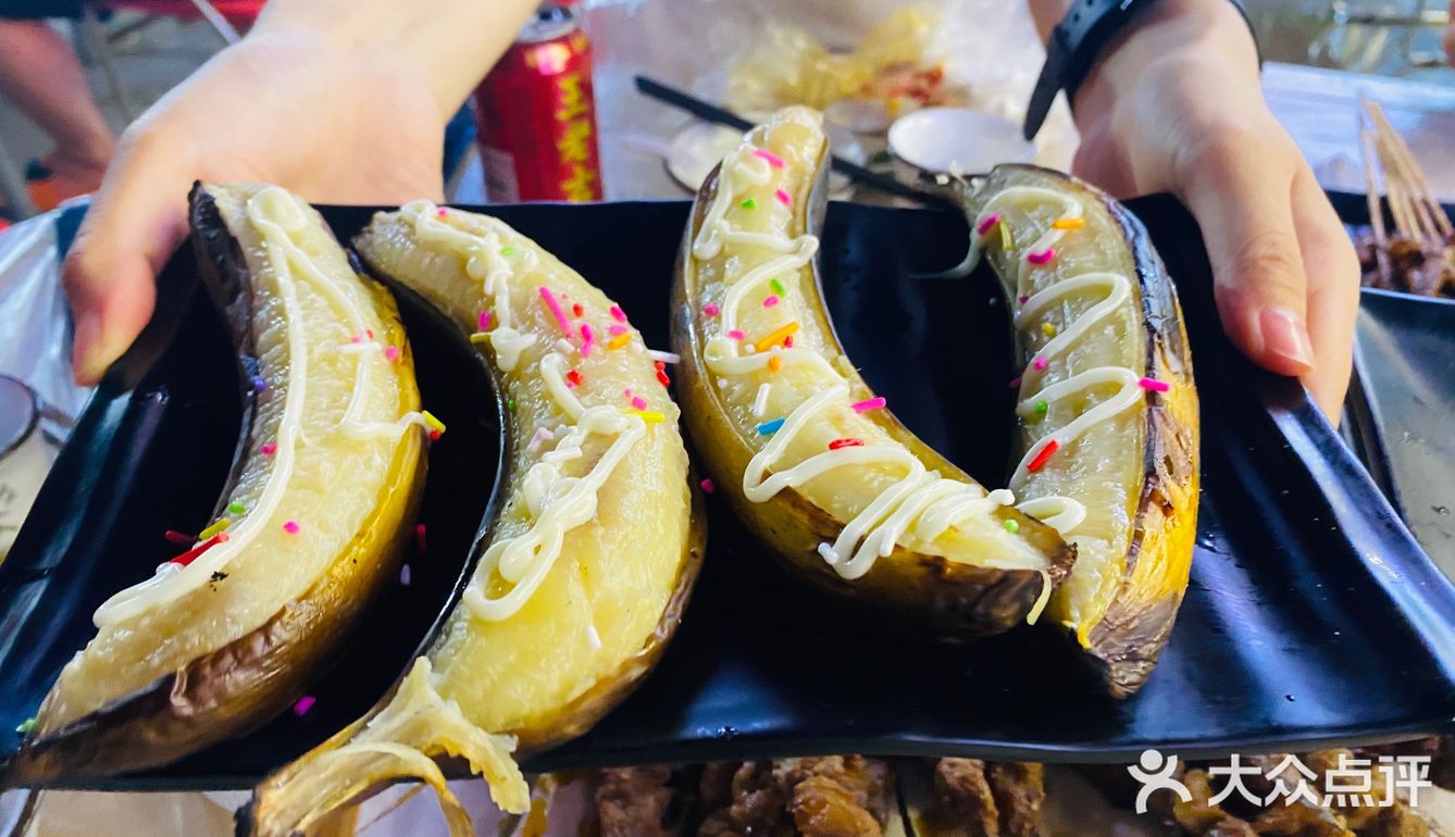 这家烧烤香蕉鸡翅!好好吃!!!!
