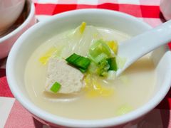 鸡汤小白菜煮榆林豆腐-西贝(吴江路湟普汇店)