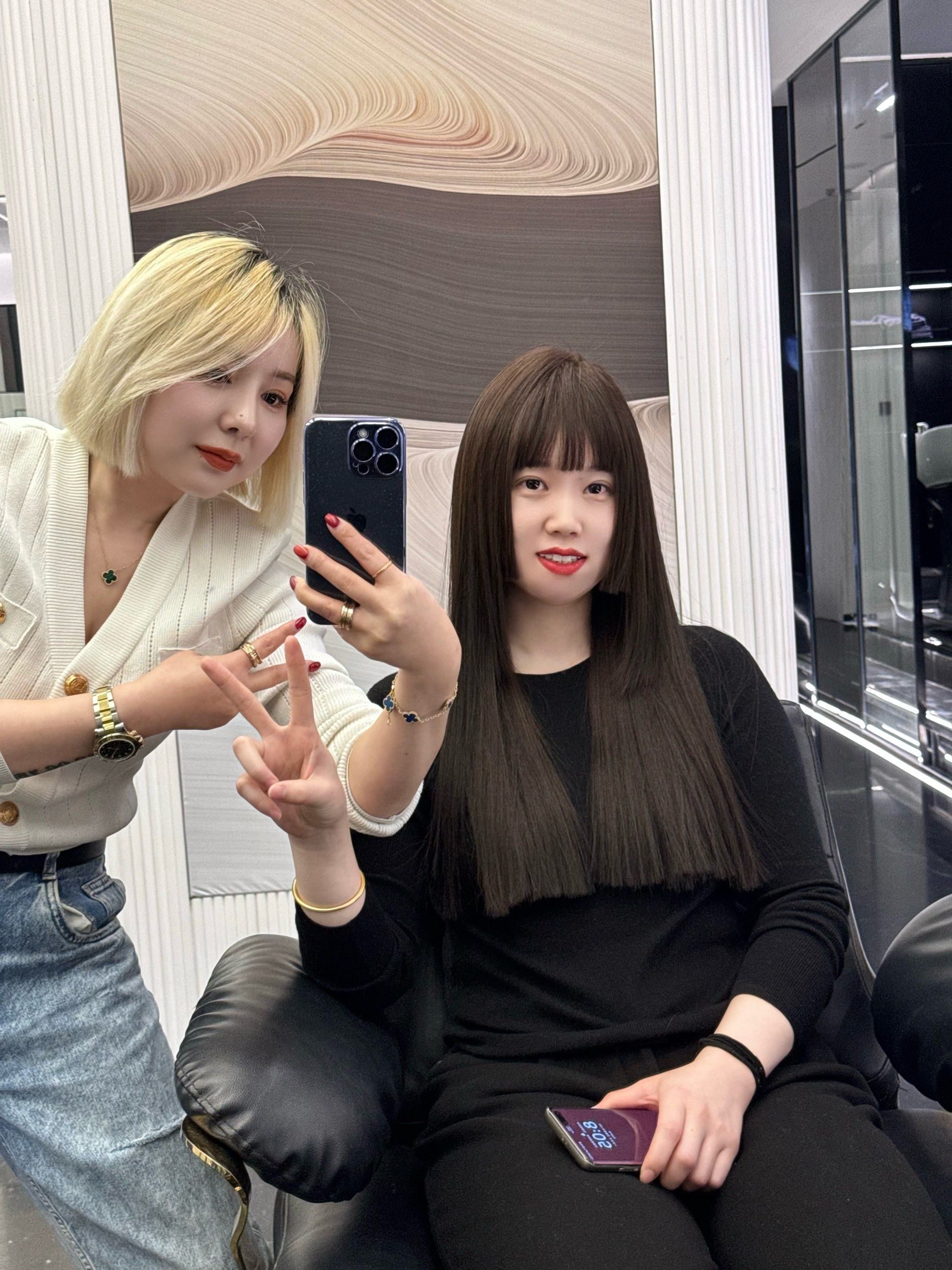 韩式公主切～巧克力色