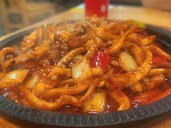辣炒鱿鱼-许妈妈餐厅烤肉烧烤家常菜(明润广场店)