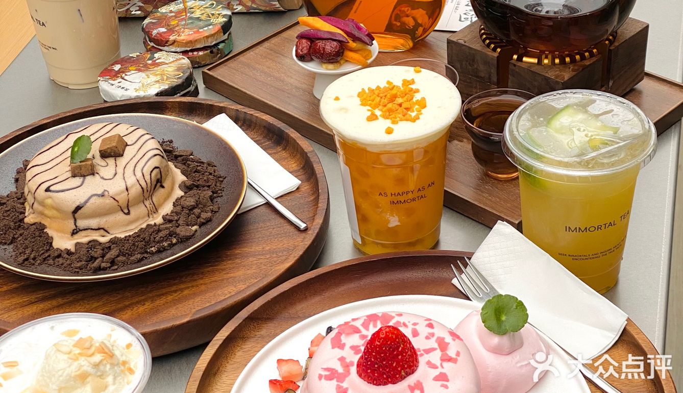 甜蜜时光饮品配dessert