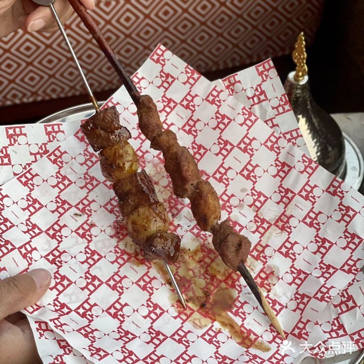 在外滩露台餐厅吃异域新疆风味，好有仪式感