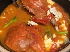 梭子蟹番茄豆腐煲-菲乐餐厅(三十年经营·湖滨路店)