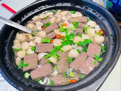 蘑菇肉丝鹅血汤-金典银峰老鹅馆·昆山菜(亭林公园店)