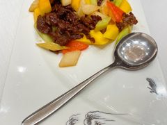 香芒爆牛肉-富黎华海鲜大酒楼(正大广场店)