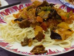 羊肉蘑菇拌面-新疆巴州金丝特餐厅(大钟寺店)