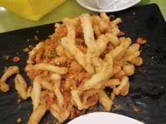 蛋黄肉松白玉菇-大眼锅贴水饺(河东店)