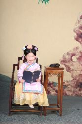 -后宫·古装汉服京剧儿童亲子全家福摄影