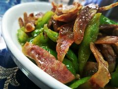 青椒炒香肠-国生茶庄·地道农家菜团建活动