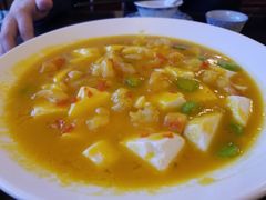 金玉豆腐虾仁-山水茶艺馆·点心粤菜·30年老字号