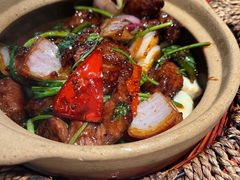 啫啫雪花牛粒-恭喜上堓砂锅焗·海鲜大排档(闵行龙湖店)