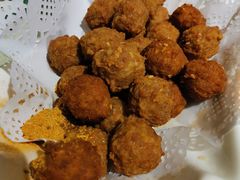 炸豆腐丸子-华盛园卷子王农家菜水库鱼