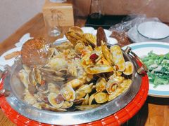 -东来菜馆•手抓海鲜家常菜•海鲜锅贴(鸽子窝店)