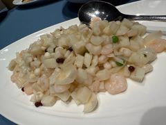 马踏湖莲藕百合炒虾仁-宴周康·精致江浙菜(周浦店)
