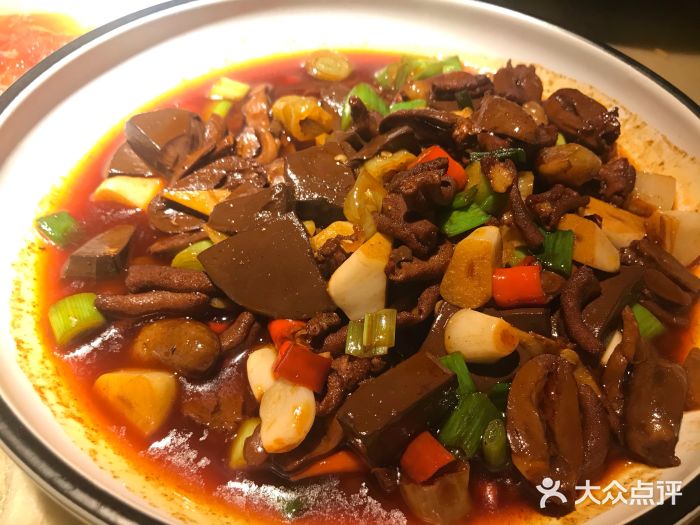 谭家弄堂(兰州中心店-鸭血烧鸡杂-菜-鸭血烧鸡杂