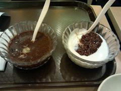 莲子红豆沙+红豆椰奶布丁-永和大王(中关二店)