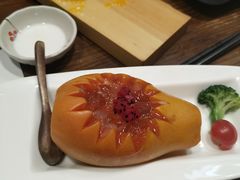 木瓜雪莲炖桃胶-千叶寿司创意融合料理(水韵城店)