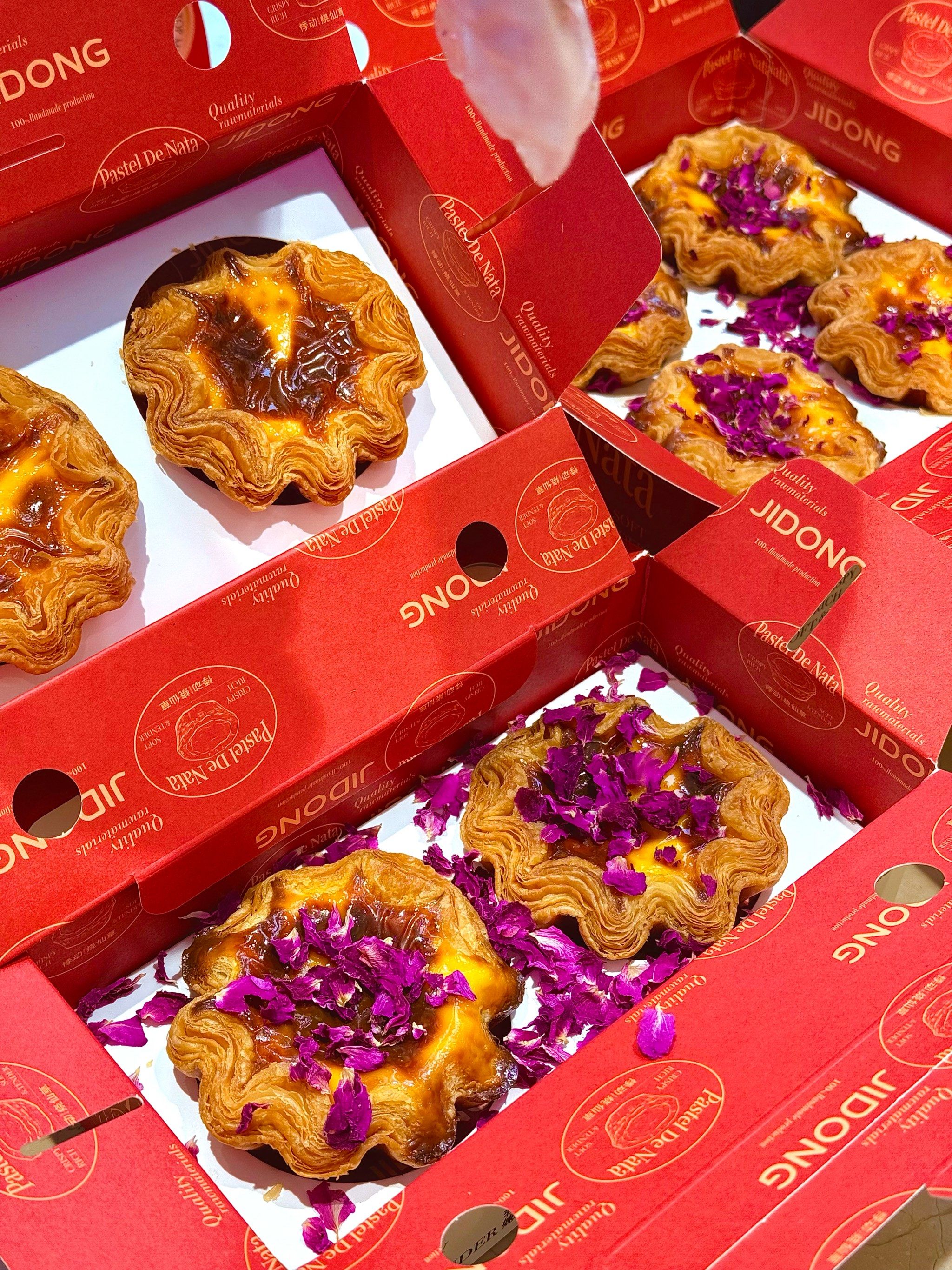 卧去!好爱这款爱心玫瑰蛋挞!