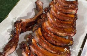 Honey Glazed Large Skewered Pork Chop