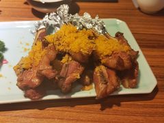 农家手抓蒜香骨-食欲老院子荆芥疙瘩汤(经五路店)