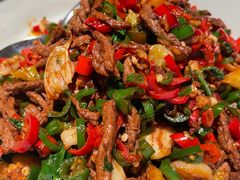 小炒黄牛肉-鸽子侯·家宴·平价海鲜(绿地店)