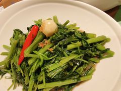秘制虾酱炒空心菜-帕蓝·暹罗料理(大学路店)