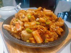 铁板八珍脆皮豆腐-百饺园酒楼(平山道店)