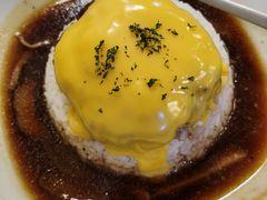 芝士牛肉汉堡咖喱饭-红小满休闲餐厅(十全街店)