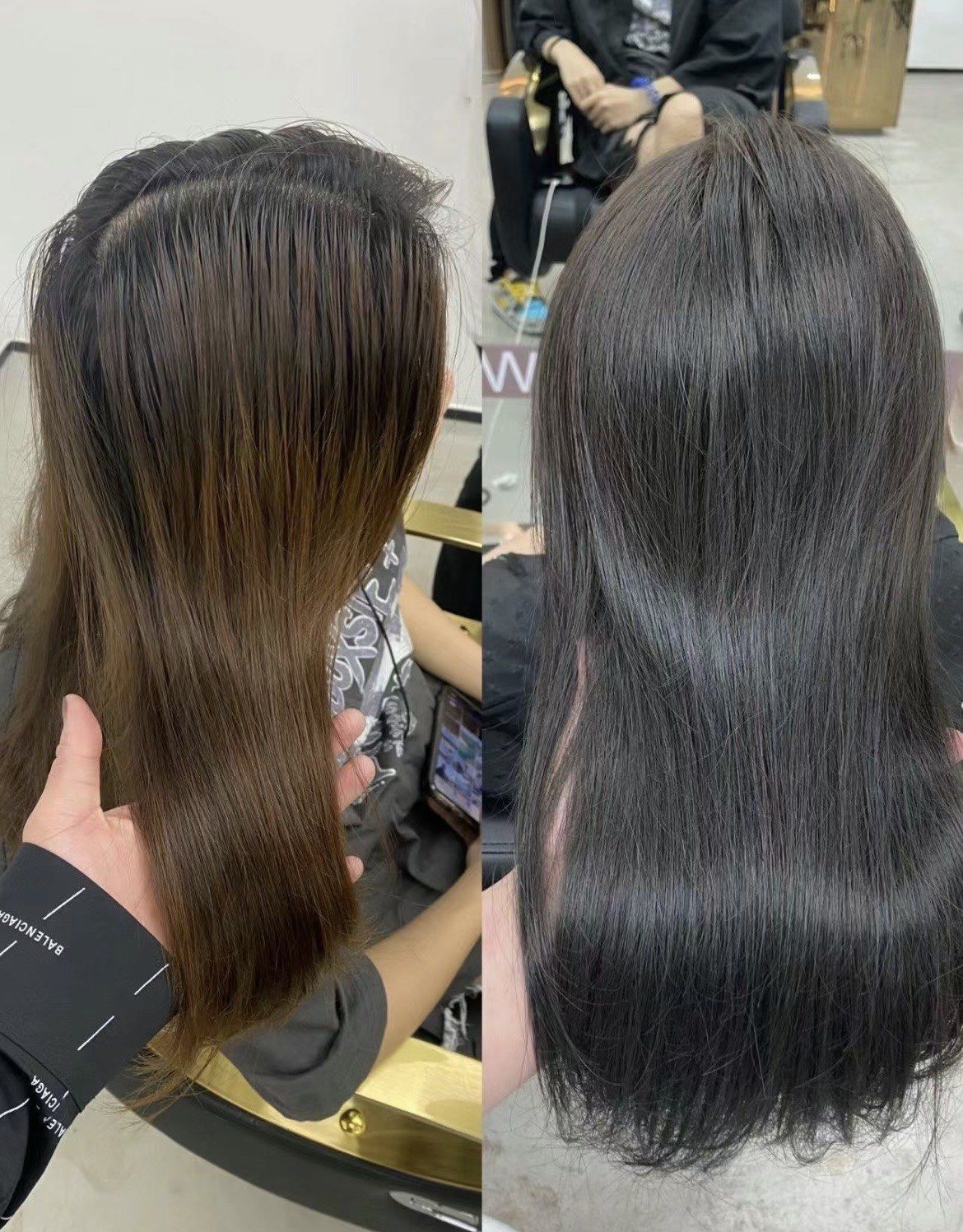 和正常黑茶相比,这款冷茶色会更加显,发质,气质,显白,高级感,灰感更强