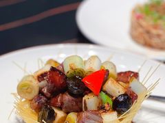 黑蒜葱爆和牛粒-宝燕壹号景观餐厅(龙盛国际商业广场店)