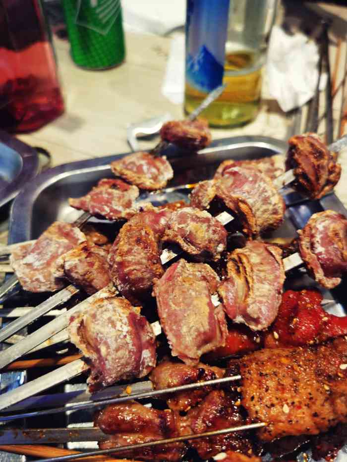 大连胖姐海鲜活羊烧烤(交通大学店)-"[胜利]那个那个,吃得第一口把我