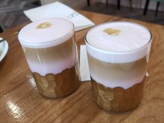 樱花撞色拿铁-1981牛排西餐厅(海信店)