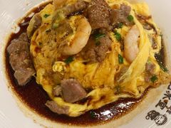 虾仁叉烧双拼滑蛋饭-旺记冰室(九龙中心大厦店)