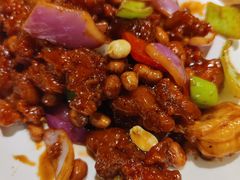 椒香虾仁爆鸡球-陈傻子餐厅(世纪都会店)