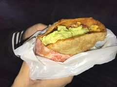 -小红车炸蛋葱油饼
