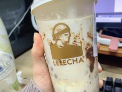 栗子麻薯鲜奶茶-LELECHA乐乐茶(上海五角场万达广场店)