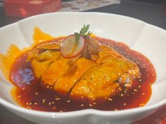 红油芝麻鸡-师味葱扒虎头鲤·水席洛阳菜(元华店)