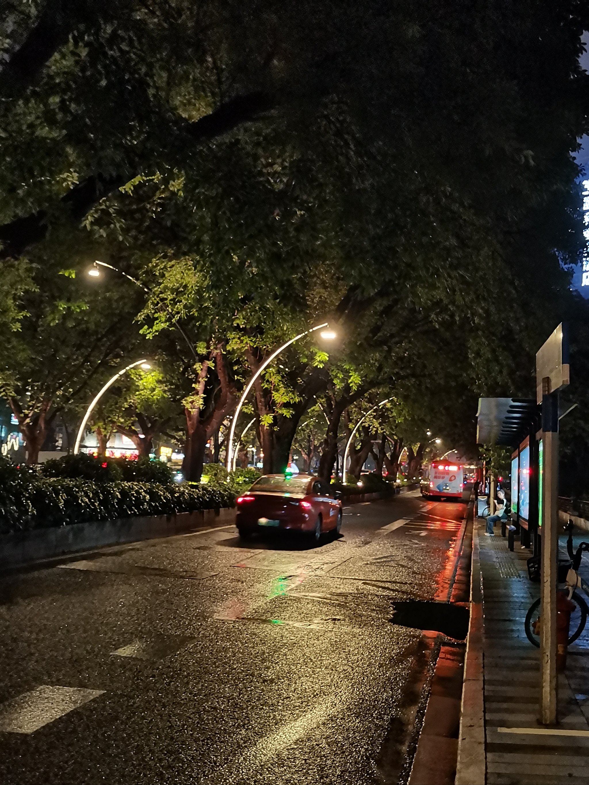 雨后街景图片