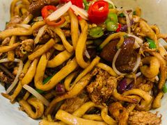 葱爆肥肠炒面-阿彬生炒牛肉面(解放路店)