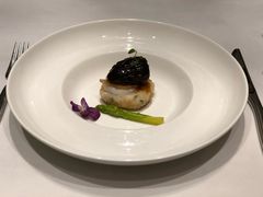 手打虾饼配羊肚菌-Yan Ting 宴庭中餐厅(上海静安瑞吉酒店)
