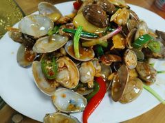 姜葱炒花甲-田源农家饭店·窑鸡王·海鲜(东部湾·融创店)