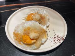 蒜蓉粉丝蒸扇贝-水裹汤泉生活馆餐厅